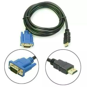 HDMI Male to VGA Male Video Converter Adapter Cable 1