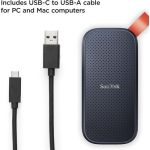 Sandisk 1TB Portable SSD - Up To 800MB s, USB-C, USB 3.2 Gen 2 2
