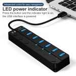 7 In 1 Usb C Hub Type C Charging Adapter Card
