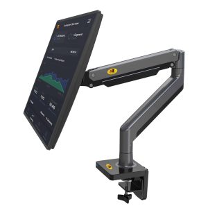 North Bayou G45 Full Motion Swivel Monitor Mount with Gas Spring for 27”-40” Monitors- Black