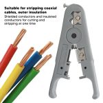 HT-S501A Coaxial Cable Stripper, Wire Strippers, 108x56mm Manual Wire Stripper 8